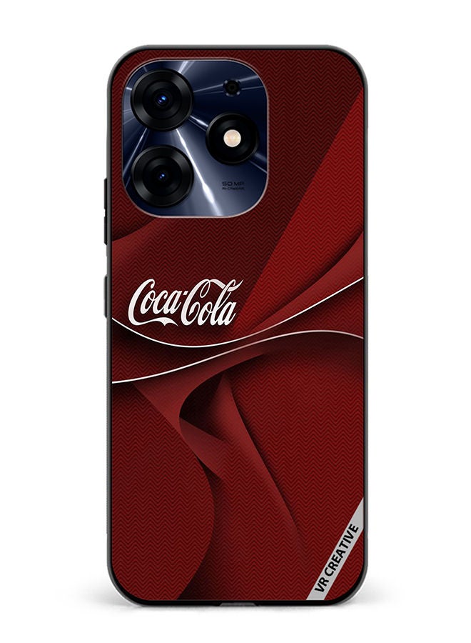 VR CREATIVE Protective Case Cover For Tecno Spark 10 Pro Cocacola Design Multicolour - Image 1