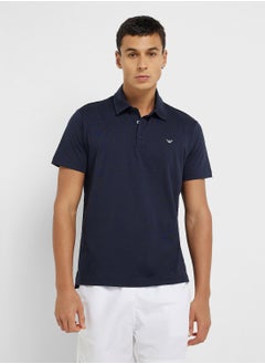 EMPORIO ARMANI Beachwear Logo Polo Shirt  - Image 1