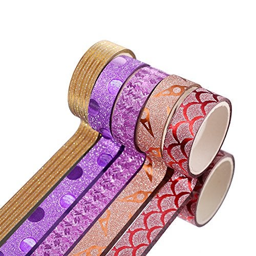 Agutape 30 Rolls Washi Masking Tape Set,Decorative Craft Tape Collection for DIY and Gift Wrapping with Colorful Designs and Patterns - Image 5