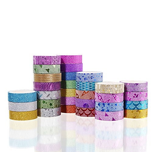 Agutape 30 Rolls Washi Masking Tape Set,Decorative Craft Tape Collection for DIY and Gift Wrapping with Colorful Designs and Patterns - Image 2