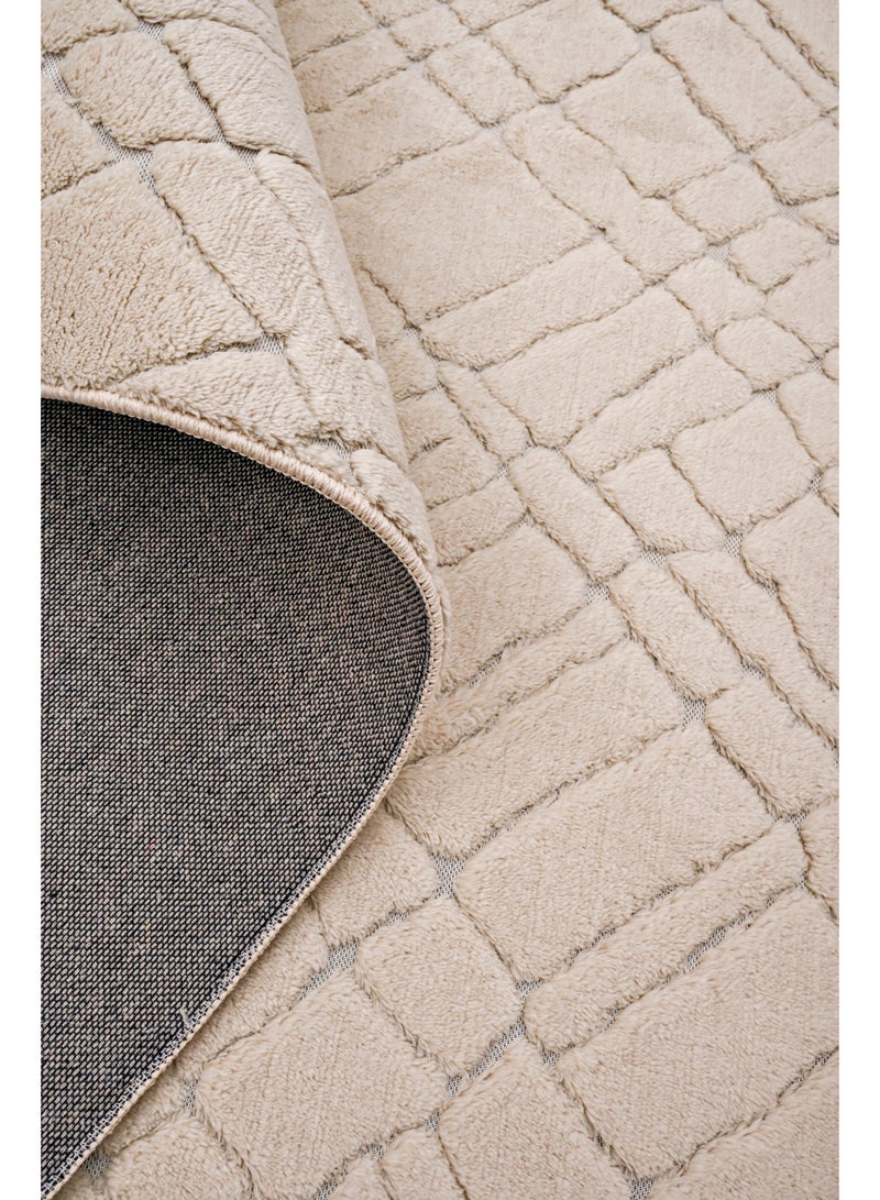 Home auraa Carpet Rug Felt & Canvas Backing – Size 200 x 300 cm – 6.56x9.84 ft | Velvet Shaggy Design - Grey Color | Ideal Carpet for Living Room, Bedroom, Office, Hallway or Balcony - Image 5