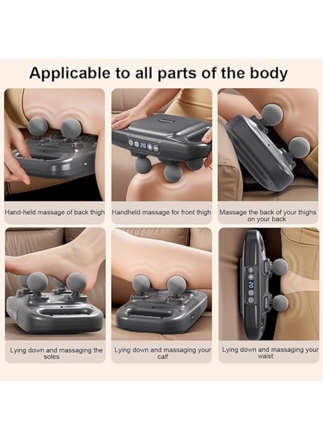 جهاز مساج عضلات لتخفيف الآلام – رأس قابل للتبديل 4 قطع – 20 مستوى سرعة و6 أوضاع – شاشة LCD – بطارية تدوم 120 دقيقة – خامات أصلية من المصنع والوكيل الرسمي - Image 4