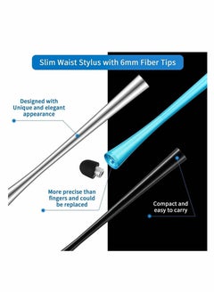 Y&D 8 Pieces Slim Waist Stylus for Touch ScreensActive Universal Pens, Compatible iPhone, iPad, Tablet (8 Colors)  - Image 3