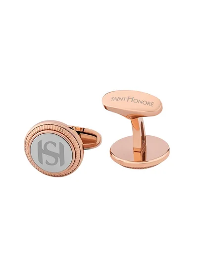 سانت هونور Rose Gold Metal Cufflinks for Men