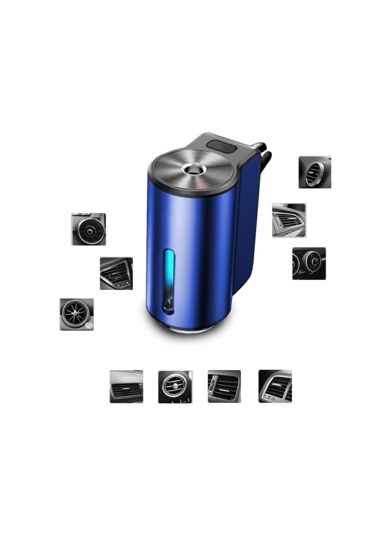 Generic - Smart Car Air Freshener Diffuser With 3 Bottles Air Freshener, 3 Levels Of Adjustable Intelligent Rechargeable Car Vent Air Freshener Diffuser (Blue,refreshing fragrance) - Image 1
