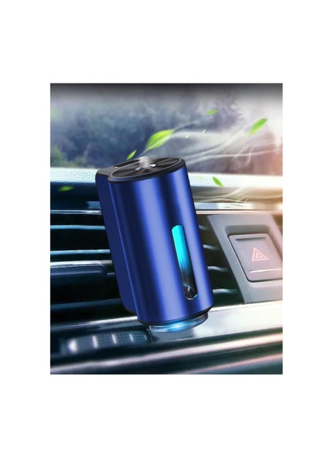 Smart Car Air Freshener Diffuser With 3 Bottles Air Freshener, 3 Levels Of Adjustable Intelligent Rechargeable Car Vent Air Freshener Diffuser (Blue,refreshing fragrance)