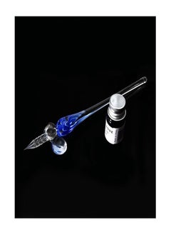 Generic Vintage Glass Dip Ink Pen Fountain Pen Signature Pen With Ink  - Image 3