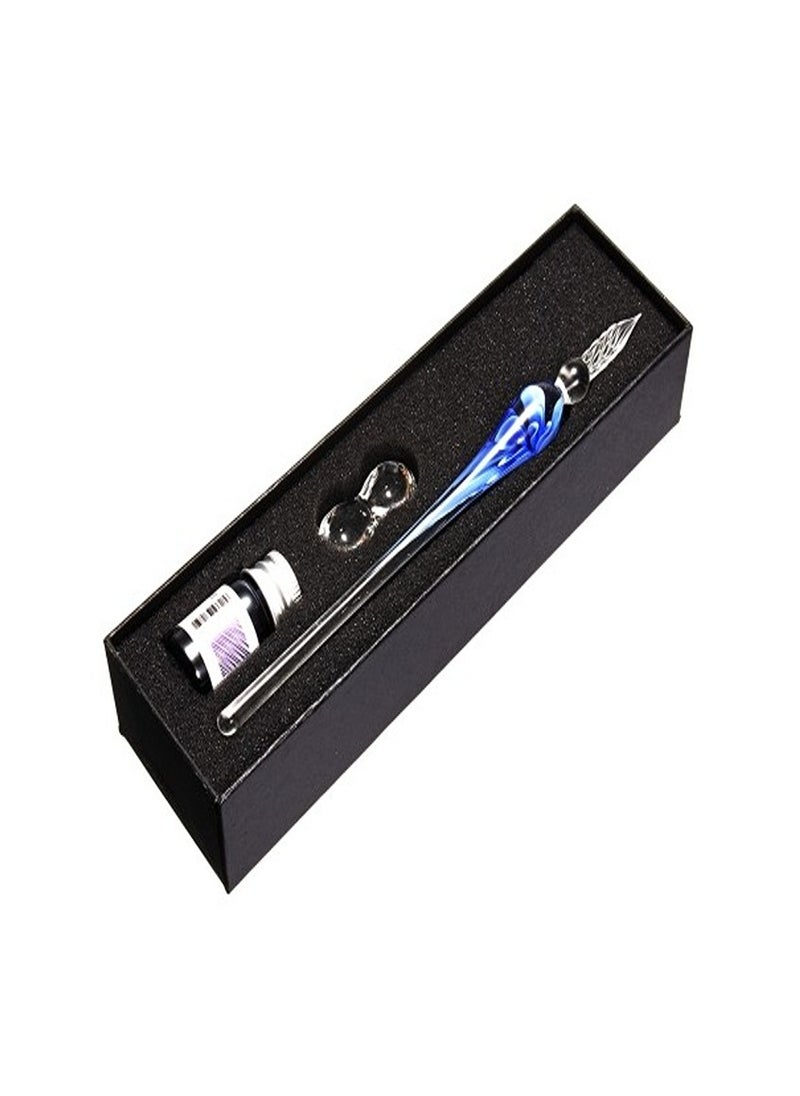 Generic Vintage Glass Dip Ink Pen Fountain Pen Signature Pen With Ink  - Image 4