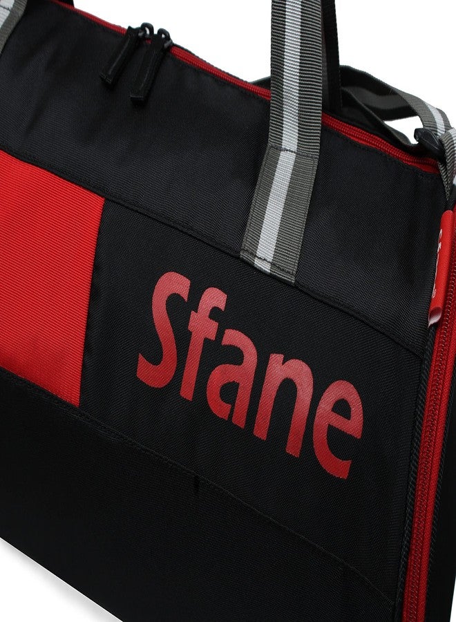 Sfane Sports Red & Black Gym Bag/Duffle Bag/Sports Bag/Shoulder Bag/Sports Bags/Gym Bags for Men & Women with Shoe Compartment (Red) - Image 3