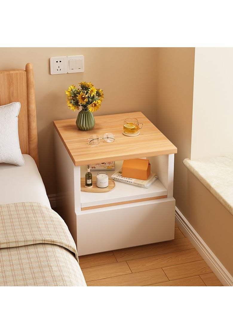 دوركو طاولة بجانب السرير، بسيطة وحديثة، طاولات بجانب السرير، خشبية، بسيطة، متعددة الوظائف، إضاءة فاخرة، خزانة صغيرة بجانب السرير - Image 4