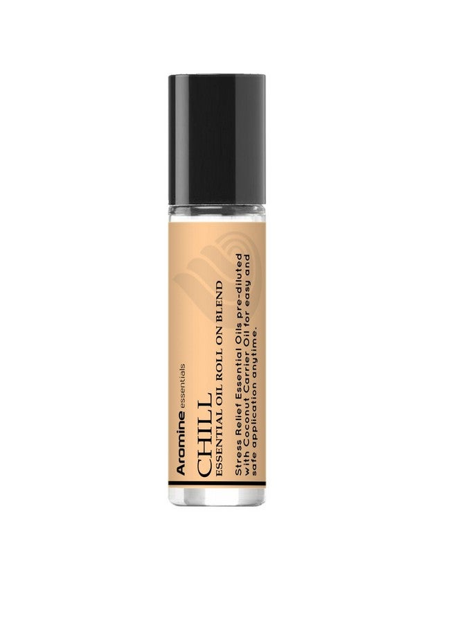 Aromine Chill (Stress Reducer and Relaxation) Essential Oil Roll On, Pre-Diluted 10ml (1/3 fl oz) 2 Pack - Image 2