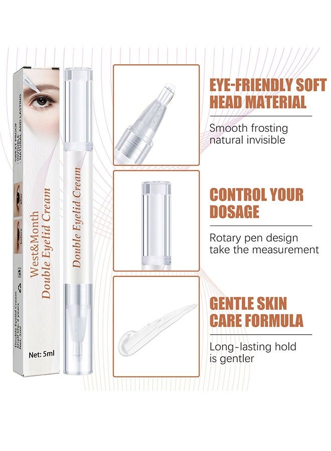 ويست اند مانث مضاعفة eyelid كريم eyeye friendly head روتاري القلم الطبيعية غير مرئية traceless كويك ستايل ( 5 مل )  - Image 2