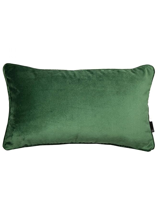 إيروريكس وسادة مخملية سادة مزخرفة مبطنة بالبوليستر مقاس 50×30 سم باللون الأخضر الطحلب