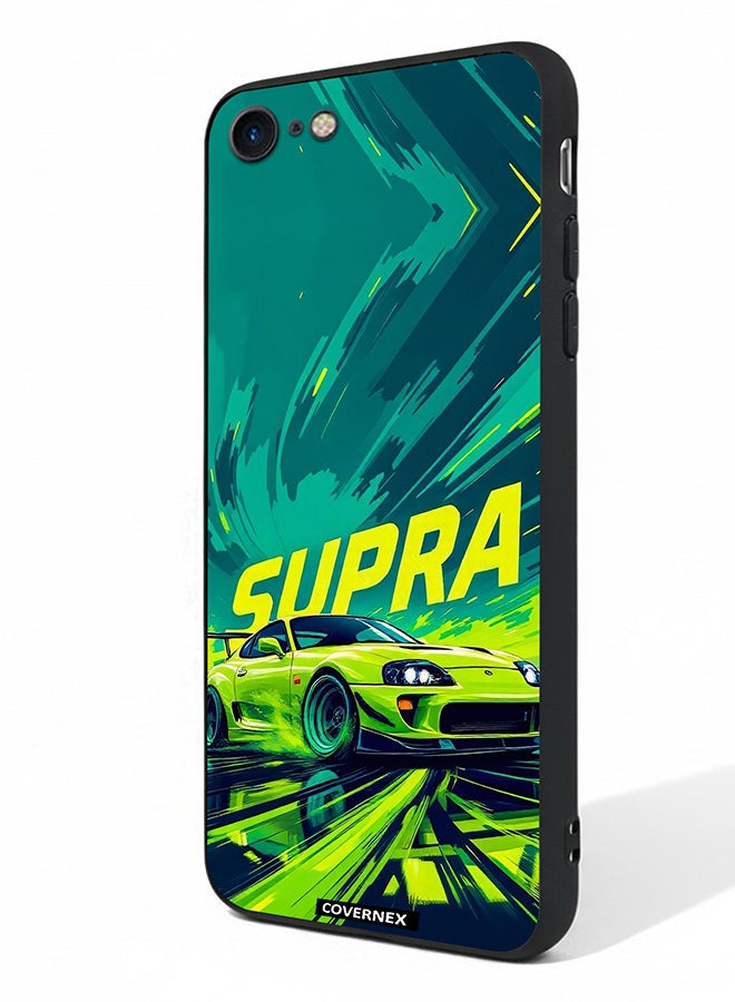 Covernex Apple iPhone SE 2020/2022 Protective Case Cover Printed Featuring JDM Icon Supra Drift Illustration - Image 1