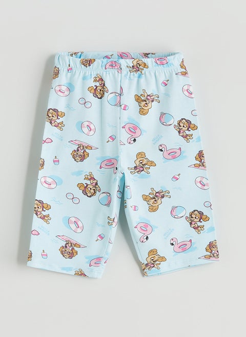 Girls' Paw Patrol Printed Leggings with Elasticated Waist