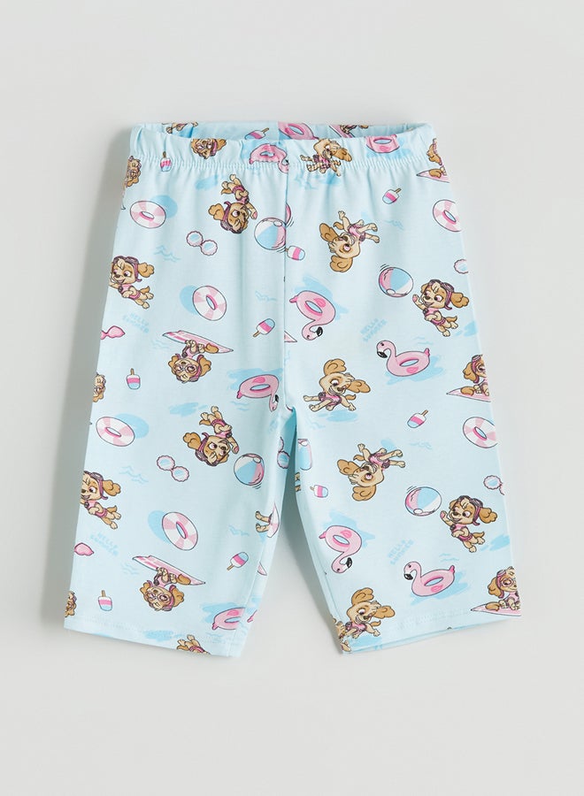 LC WAIKIKI Girls' Paw Patrol Printed Leggings with Elasticated Waist - Image 1