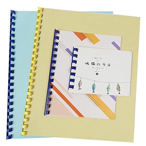 Rayson CR-12-100-M Plastic Binding Combs 1/2in. 21-Ring, 90-Sheet Capacity, Colorful Comb Binding Spines, Max. Binding A4 Size Paper (8.3"×11.7"), Box of 100 - Image 4