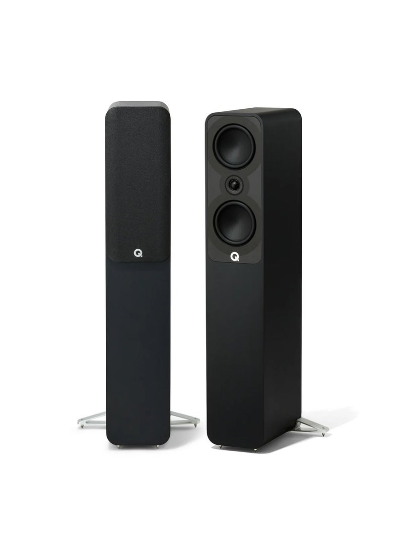 Q Acoustics - 5040 Floorstanding Speaker pair satin Black - Image 1