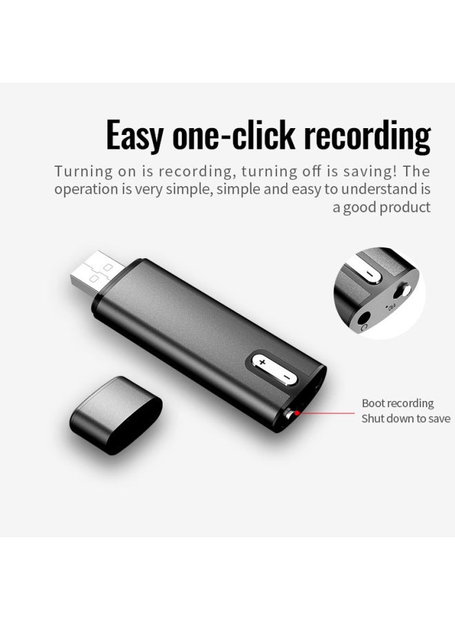 مسجل التعلم للمؤتمرات Q16 Mp3ai الذكي الاحترافي عالي الدقة لتقليل الضوضاء والتحكم الصوتي قلم تسجيل اللون: أسود، سعة اللغة الإنجليزية: 8 جيجابايت - Image 3