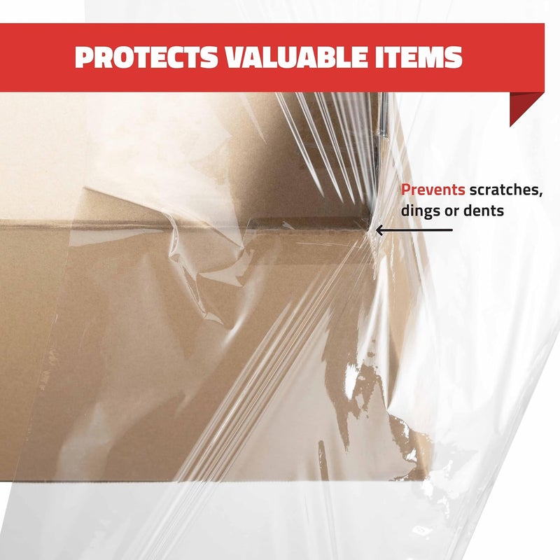 Simply Cool Stretch Wrap with Handle Industrial Strength 2 Pack 11" x 1000 Ft 60 Gauge Thick (15 Micron) Shrink Wrap Roll for Moving Supplies, Furniture, Pallets, Plastic Wrap for Packing, Heavy Duty Stretch Film - Image 4