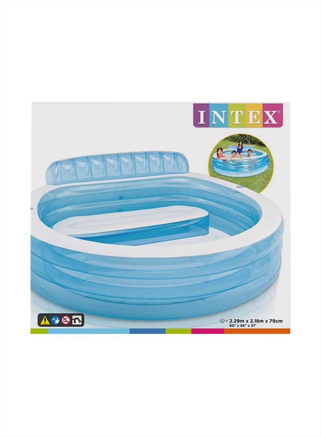 Intex - Swim Center Family Lounge Pool Ages 3+ 229x218x79cm - Image 2