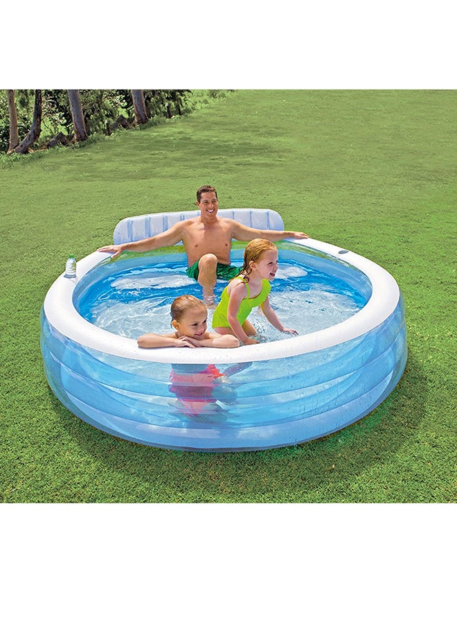 Intex - Swim Center Family Lounge Pool Ages 3+ 229x218x79cm - Image 4