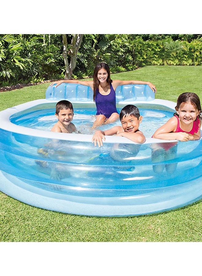 Intex - Swim Center Family Lounge Pool Ages 3+ 229x218x79cm - Image 3