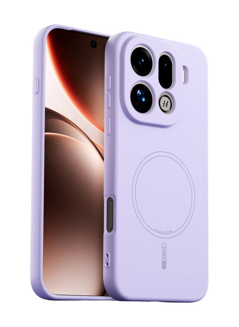 عام **غطاء متوافق مع هاتف OPPO Find X9 Pro، [متوافق مع Mag-Safe]، من سيليكون سائل رقيق وهلام مطاطي ناعم، حماية كاملة للكاميرا، غطاء واقي بسيط بمصد ملون.** - Image 1