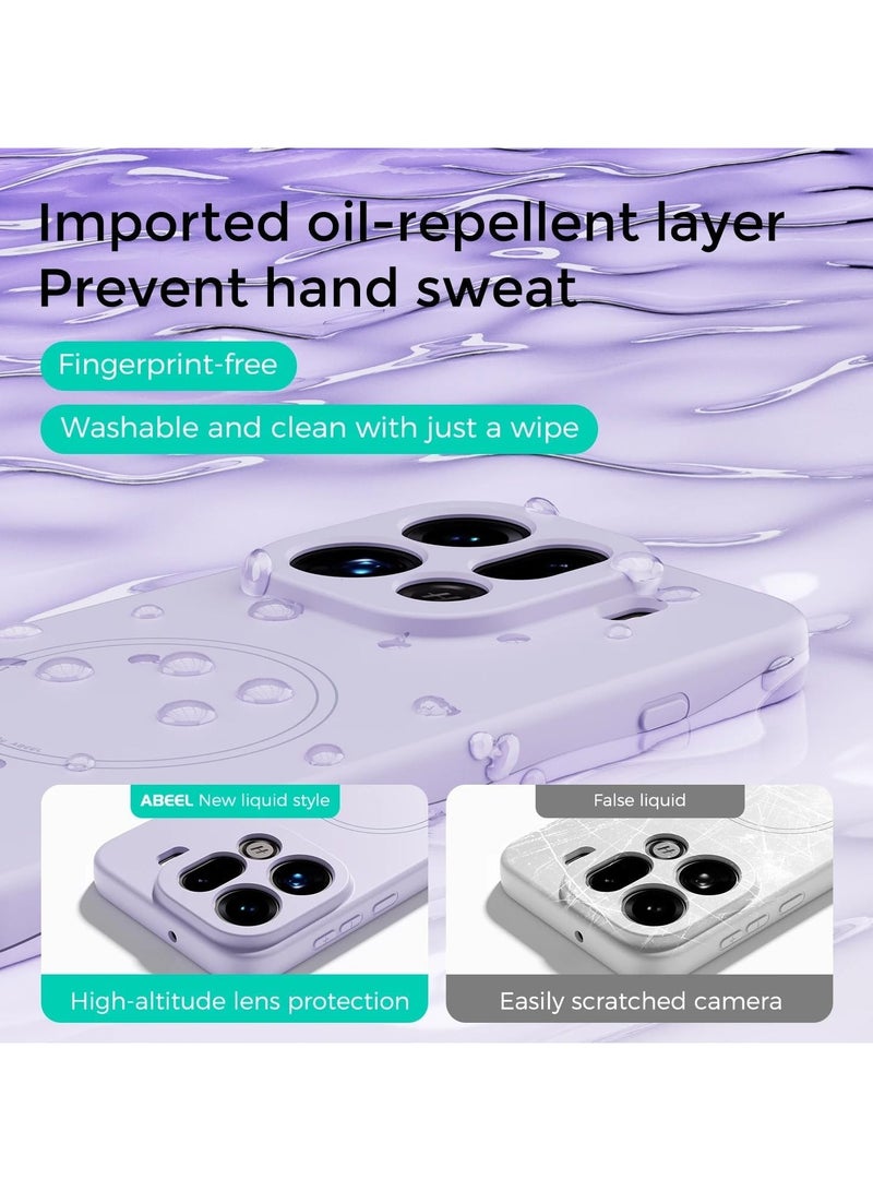 عام **غطاء متوافق مع هاتف OPPO Find X9 Pro، [متوافق مع Mag-Safe]، من سيليكون سائل رقيق وهلام مطاطي ناعم، حماية كاملة للكاميرا، غطاء واقي بسيط بمصد ملون.** - Image 5