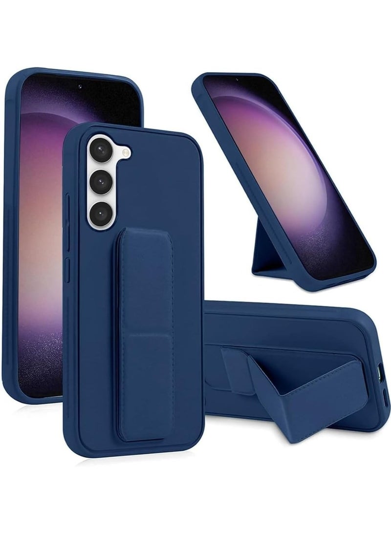 Samsung Galaxy A56 5G Back Stand Case Magnetic Car Holder Soft Silicone Horizontal & Vertical Kickstand Cover Wrist Strap Full protection Case for Samsung Galaxy A56 5G - Image 1