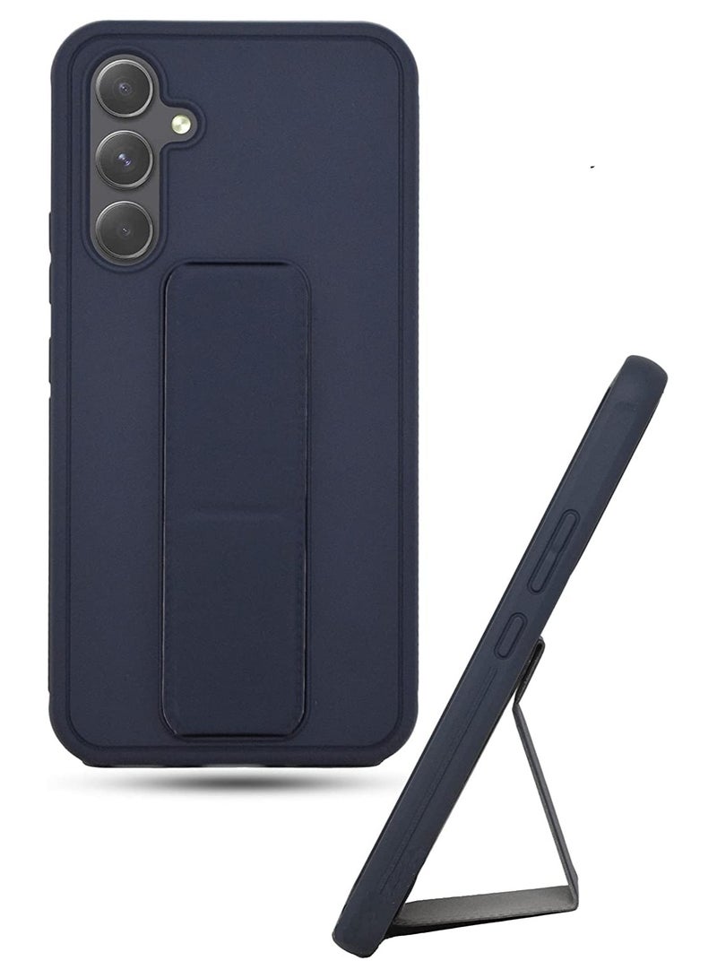 Samsung Galaxy A56 5G Back Stand Case Magnetic Car Holder Soft Silicone Horizontal & Vertical Kickstand Cover Wrist Strap Full protection Case for Samsung Galaxy A56 5G - Image 2