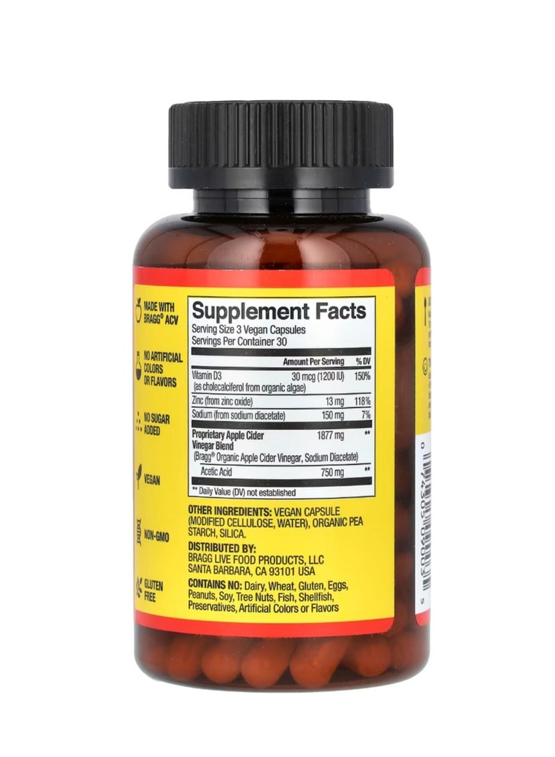 Bragg Apple Cider Vinegar 90 Capsules - Image 2