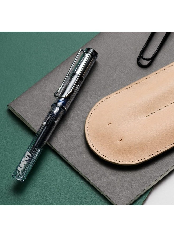 لامي قلم حبر شفاف فيستا مع رأس متوسط وحبر أزرق (L12M) - Image 4