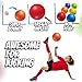 PlayBolt 85 Inch Playground Balls Dodgeballs for Kids Adults Pack of 6 Inflatable Rubber Indoor Outdoor Bouncy Kickballs Four Square and Handballs for School Gym Recess and More with Ball Pump - Image 4