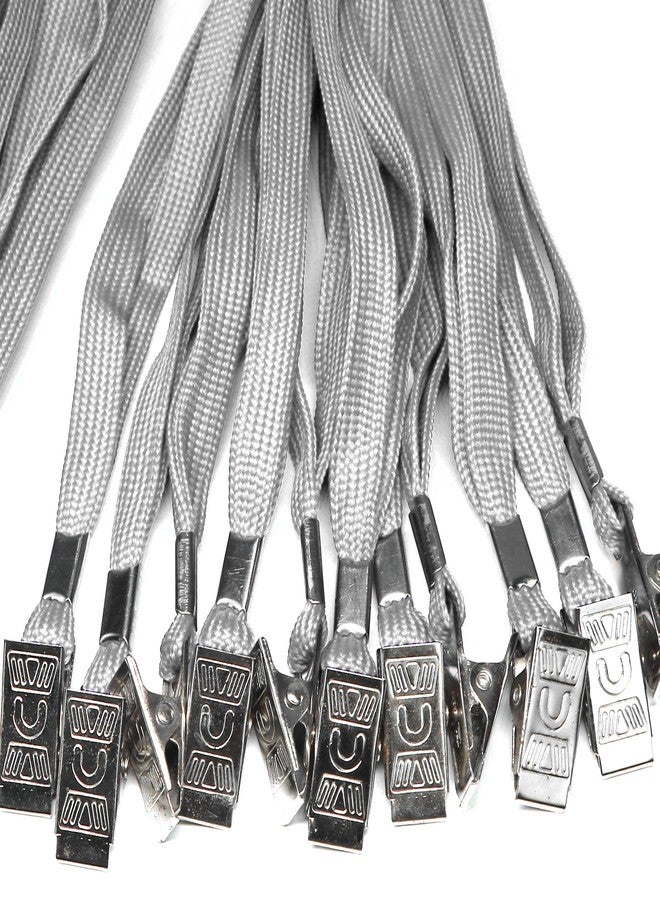Ollain Badge Lanyards Neck Bulk Cruise Lanyards Lanyard with Clip for ID Card Name Tags Badge Holders (Gray, 50 Pack) - Image 2