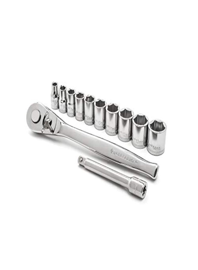 Crescent 12 Piece 1/4" Drive 6 Pt. Metric Mechanics Tool Set - CSWS14MM12 - Image 1