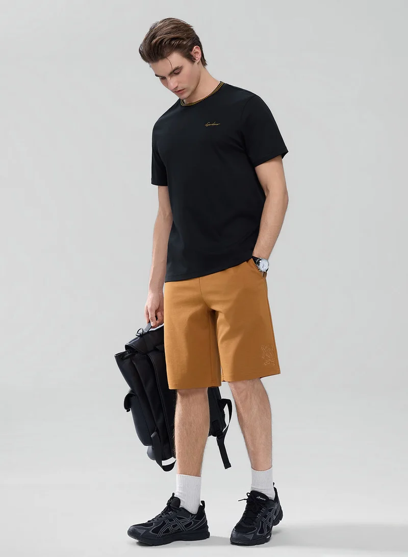 GIORDANO Men's Slim Fit Liquid Touch Cotton Tee