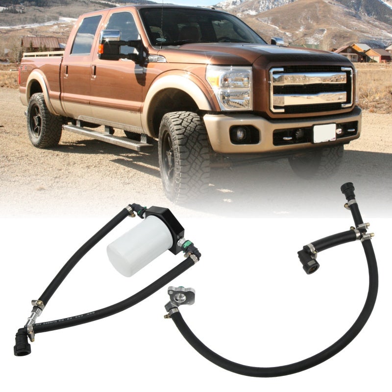 Disaster Prevention Bypass Kit: 2011 And Up Ford 6.7L Powerstroke, Quick Connect Lines, No Threaded Joints - High Performance Fuel Injector Protection for Ford Super Duty Diesel Fuel System - Image 2