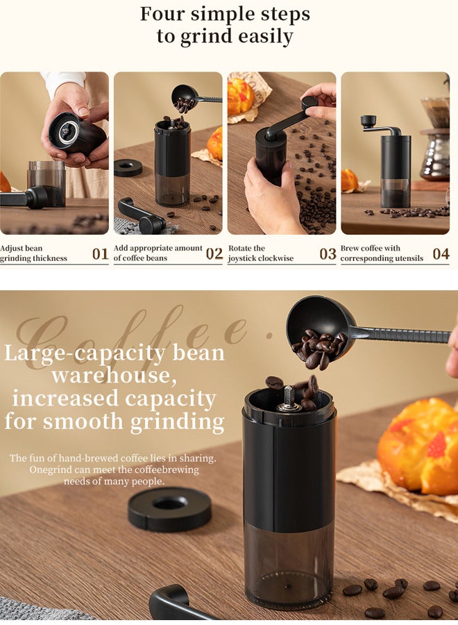 Portable Coffee Grinder,Manual Coffee Bean Grinder with Ceramic Grinding Core, Adjustable Grind Size for Perfect Brewing,hand coffee grinder for Office Home Traveling Camping  - Image 4