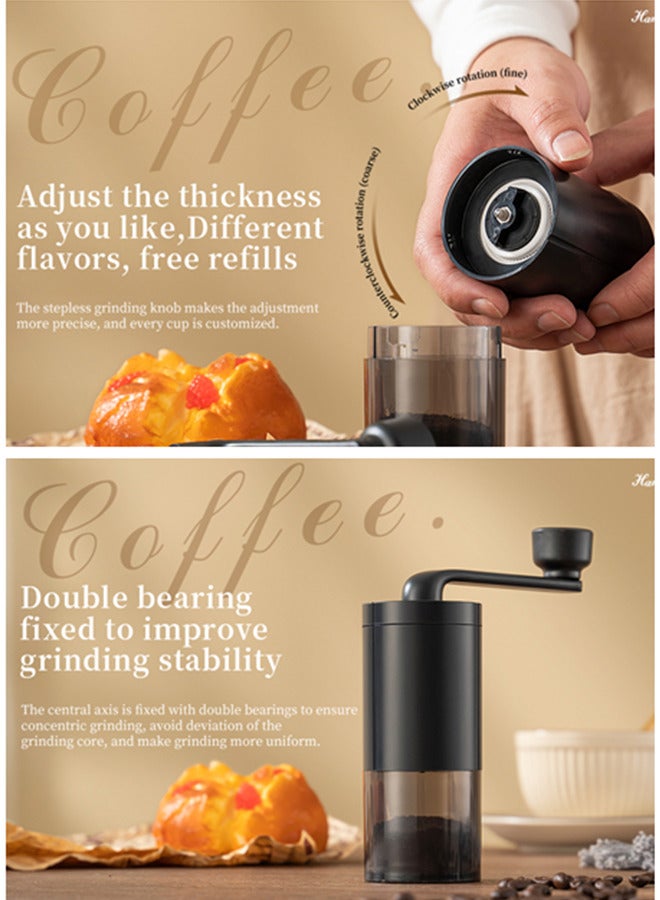 Portable Coffee Grinder,Manual Coffee Bean Grinder with Ceramic Grinding Core, Adjustable Grind Size for Perfect Brewing,hand coffee grinder for Office Home Traveling Camping  - Image 5
