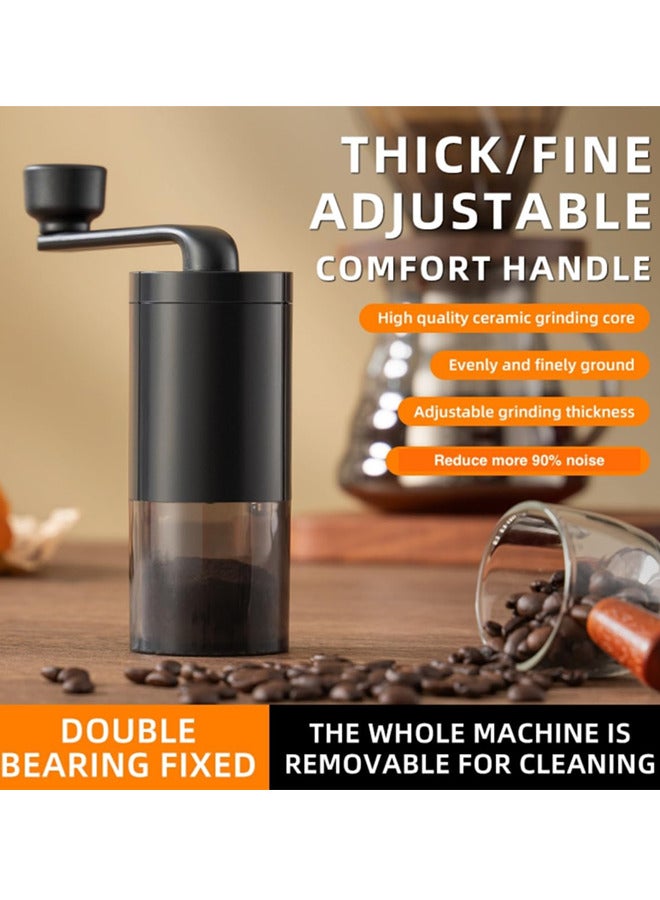Portable Coffee Grinder,Manual Coffee Bean Grinder with Ceramic Grinding Core, Adjustable Grind Size for Perfect Brewing,hand coffee grinder for Office Home Traveling Camping  - Image 2