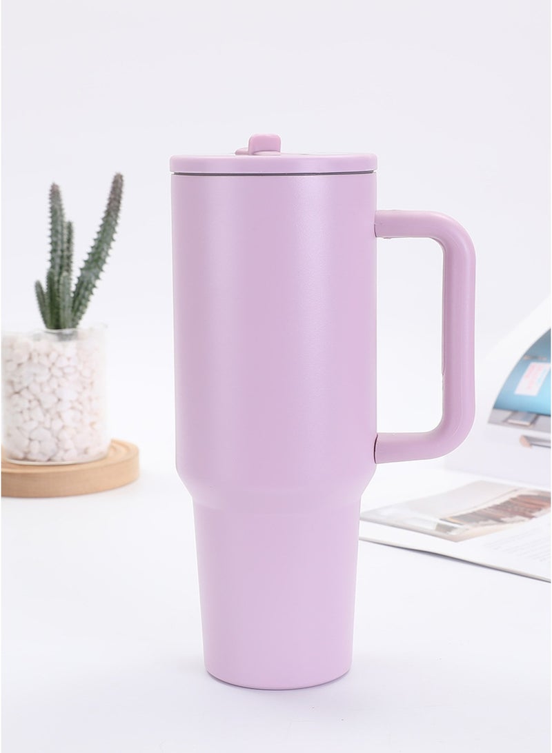 ZEPONOVA Tumbler Stainless Steel Vacuum Insulated Water Bottle - 40OZ (1200ml), 12H Cold & 6H Hot Retention for Water, Iced Tea, Coffee, Smoothie and More, Car Cup Holder Compatible, Purple - Image 3