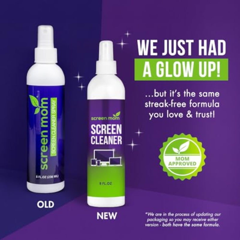 Screen Cleaner Spray and 4 Microfiber Cloths Bundle and 2oz, by, Eyeglasses or Monitor Screen Cleaner Spray and Wipe, Electronic Cleaner Spray, Car Screen Cleaning Kit - Image 2