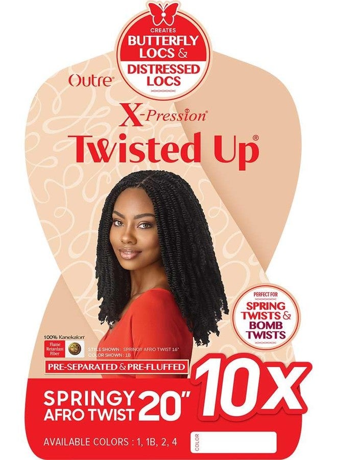 Outre X-Pression - Twisted Up - Springy Afro Twist 20" 10X (OFF BLACK 1B) - Image 2