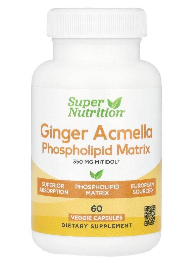 Super Nutrition - Ginger Acmella Phospholipid Matrix 60 Veggie Capsules - Image 1