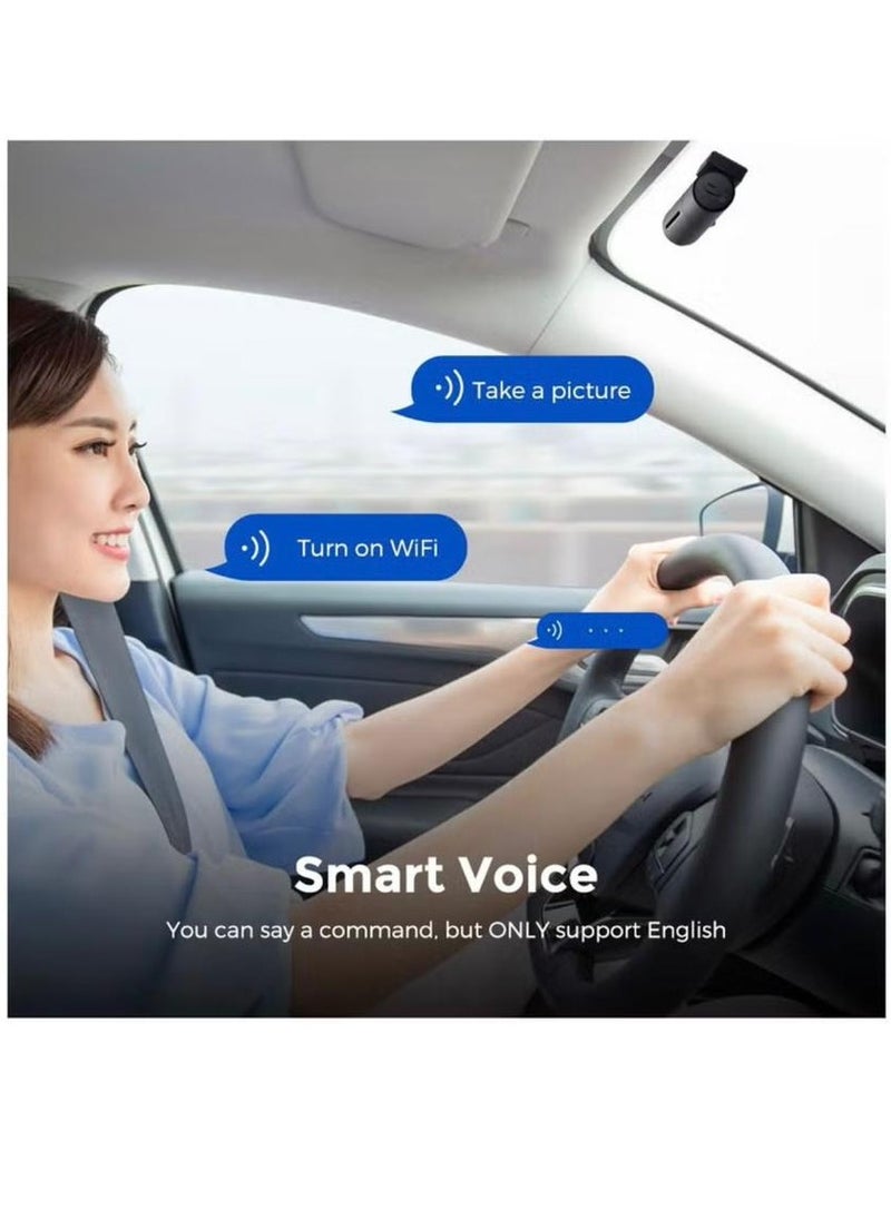AZDOME - Front Cam Dash M300 1296P Audio recording / date / time / speed , high heat tolerance/ With memory 64 - Image 1