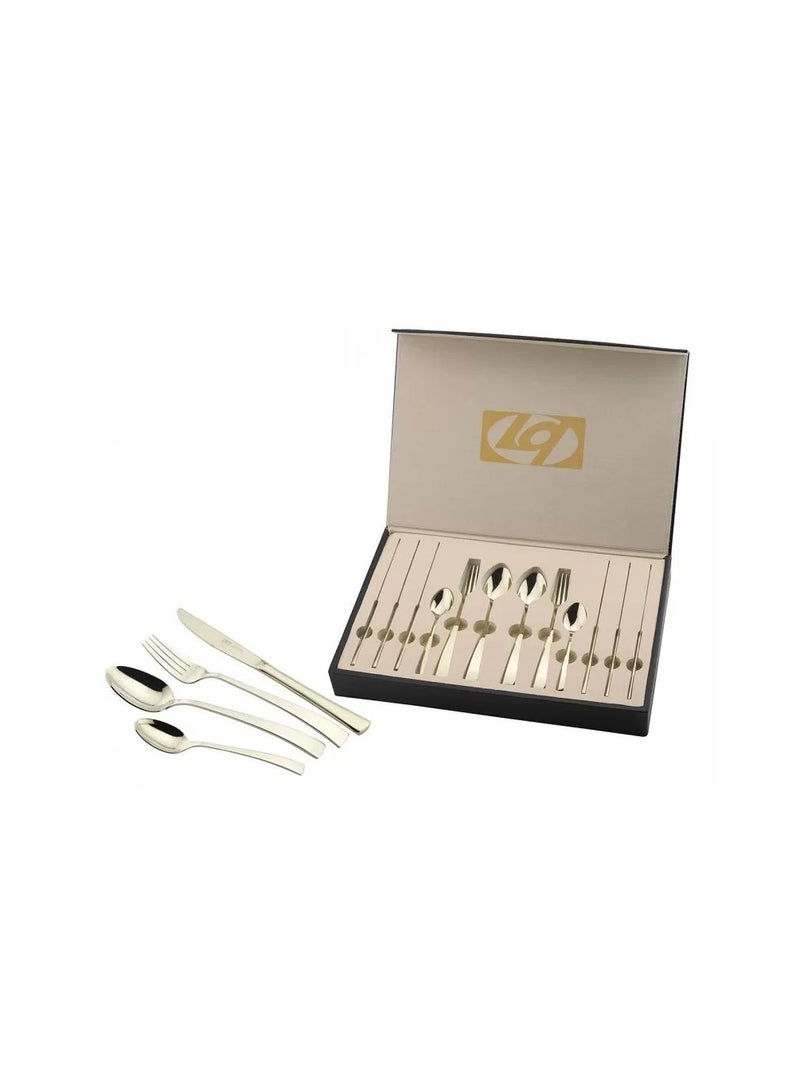 مودرن هوم طقم شوك وملاعق 24 ق استانلس مطلى تيتانيوم DA141C023-TCM - Image 1