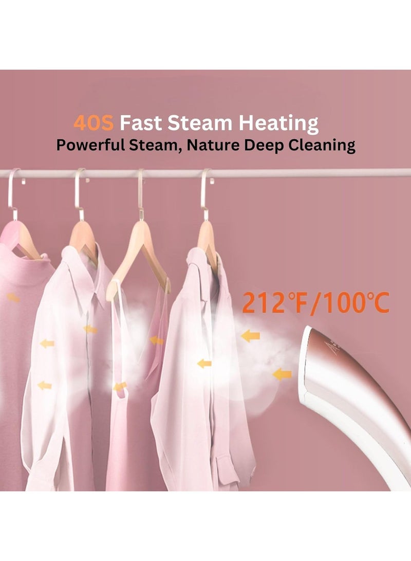 Garment Steamer for Clothes 1800W with Height Adjustable, 40 Second Heating Time, Heat Insulated Steam Hose  - Image 3