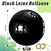 KAWKALSH Black Balloons 9pcs 36 Inch Extra Large Big Jumbo Giant Matte Black Latex Helium Balloons for Graduation Halloween New Year Anniversary Birthday Retirement Party Decorations - Image 4