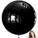 KAWKALSH Black Balloons 9pcs 36 Inch Extra Large Big Jumbo Giant Matte Black Latex Helium Balloons for Graduation Halloween New Year Anniversary Birthday Retirement Party Decorations - Image 2